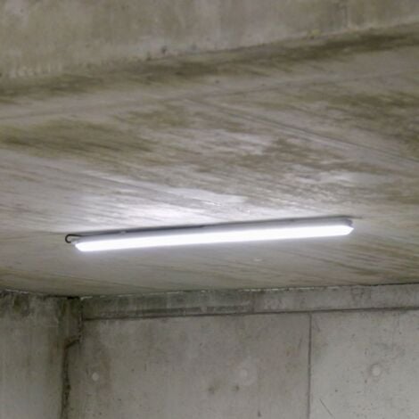Réglette LED Etanche Câblage Traversant 120cm 40W 4000K IP65 CREALYS