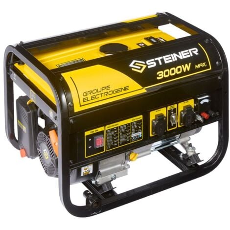 Groupe Electrogene Essence 208cc 3000W max STEINER