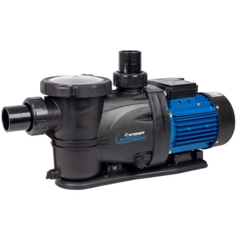 Steiner – Pompe filtration piscine 1600W – Débit max 27m³/h – Auto-amorçante pour eau chlorée et salée – Panier pré-filtre grande capacité
