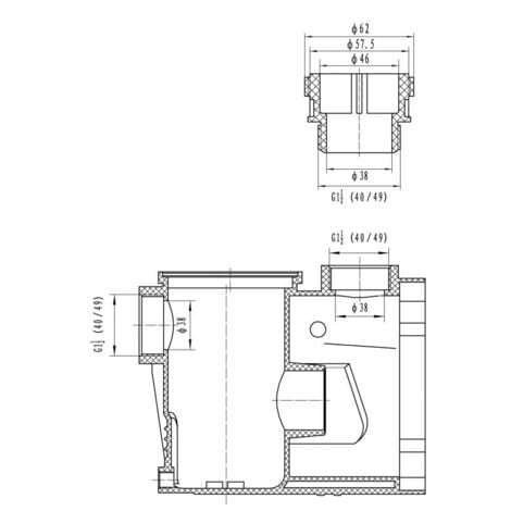 Pompe Filtration Piscine Hors Sol et Enterrée 250W - 7.5m³/h Auto Amorçante STEINER