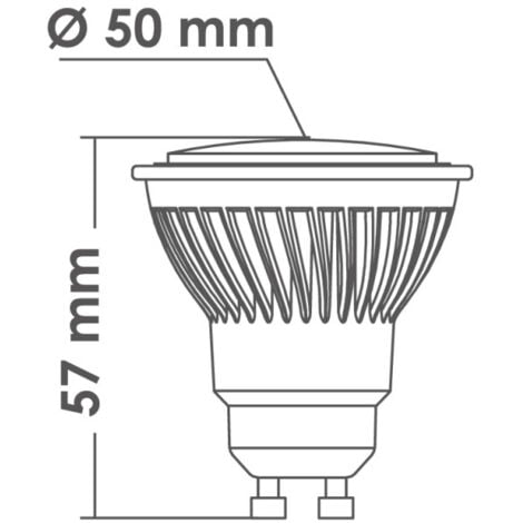 Ampoule LED GU10 9W blanc chaud CREALYS