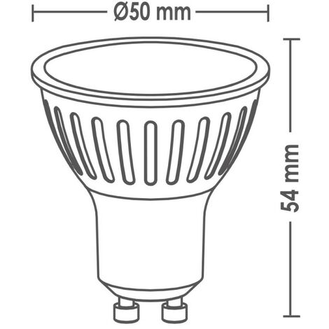Ampoule LED GU10 5W blanc chaud WOLTZ