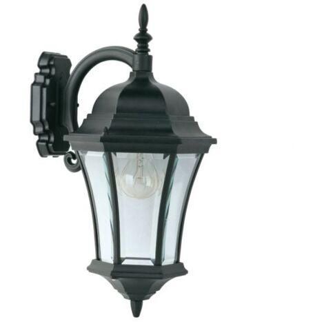 Applique Extérieure Descendante 100W E27 Fonte Noire ADELA (1/2)
