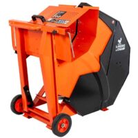 St Pierre Du Champ – Scie à bûches électrique 3200W – Lame Ø700mm – Capacité de coupe max. 250mm – Interrupteur à manque de tension – 2 roues pour transport facile