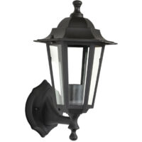 Applique Extérieure Montante 60W E27 Plastique Noire ELINA