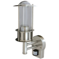 Applique Extérieure + Détecteur 60W E27 Alu INITIALIS