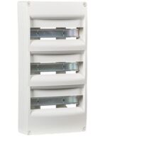 Coffret électrique nu 3 rangées 39 modules – Installation en saillie – Température d’utilisation -5°C à +60°C – Inclus : étiquettes et borniers – Nalto