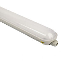 Réglette LED étanche 150 cm 55W IP65 – Éclairage extérieur en polycarbonate – 4000K blanc neutre – Résistance aux chocs IK08 – Crealys