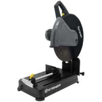 Steiner – Tronçonneuse à métaux 2300W – Disque Ø355mm – Démarrage progressif – Blocage d'arbre sans outil – Pour coupes nettes de métaux ferreux