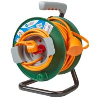 Enrouleur électrique 25m 3G 1,5mm² – Protection thermique – Indice IP20 – 16A max – Pour chantiers humides – Nalto