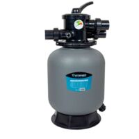 Steiner – Filtre à sable Ø350mm 4,5m³/h – Vanne Top 6 voies 1,5" – Cuve anticorrosion polyéthylène – Compatible eau salée et chlorée