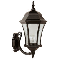 Applique Extérieure Montante 100W E27 Fonte Noire ADELA