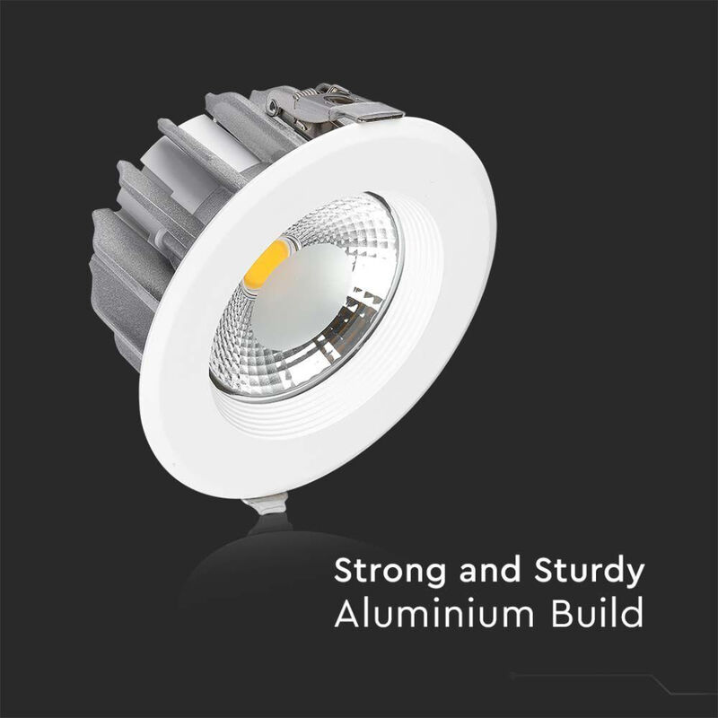 V-TAC VT-2-30 SKU 21845  FARETTO LED 30W DA INCASSO ROTONDO COB 120° LUCE  REGOLABILE V-TAC VT-2-30 3000K