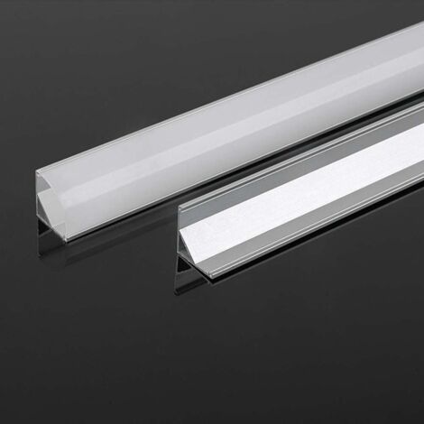 V-TAC Profilo in Alluminio Angolare Colore Silver per Strip LED 200015.815.8mm