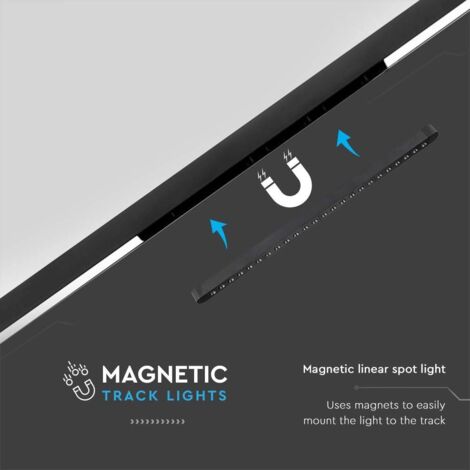 V Tac Illuminazione Da Binario Faretto Led Lineare Da Binario Magnetico