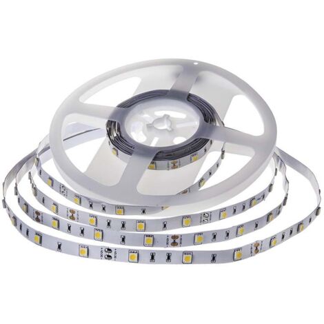 V-TAC Strip LED SMD5050 6W/m 5m 30 LED/m 12V Bianco Caldo IP20 10mm