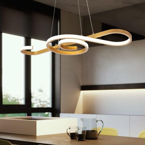 V-TAC Lampadario LED 18W in Metallo dal Design Moderno 7025cm Oro Bianco Caldo