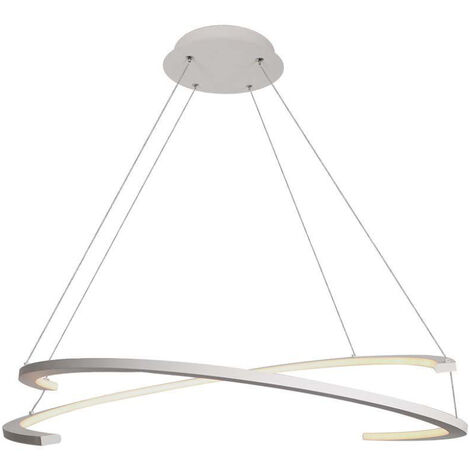 V-TAC Lampadario LED con 2 Mezzaluna 48W 80120cm Bianco Naturale Dimmerabile Bianco Caldo