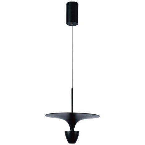 V-TAC Lampadario LED 9W dal Design Moderno 30320100Cm Colore Nero Bianco Naturale (1/5)