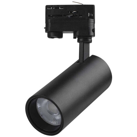 V-TAC Faretto LED COB Trifase Colore Nero 30W 35° CRI90 CCT 3in1 (1/5)
