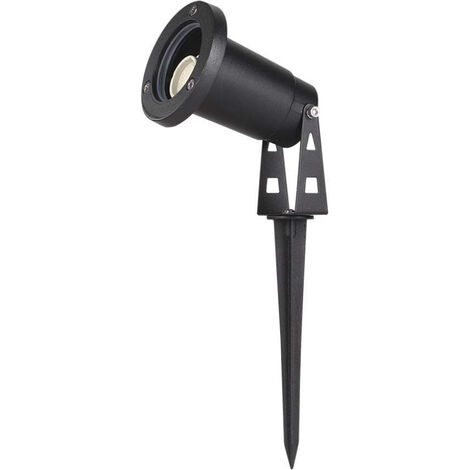 V-TAC Picchetto in Alluminio con Portalampada GU10 Orientabile 8875245mm Colore Nero IP65