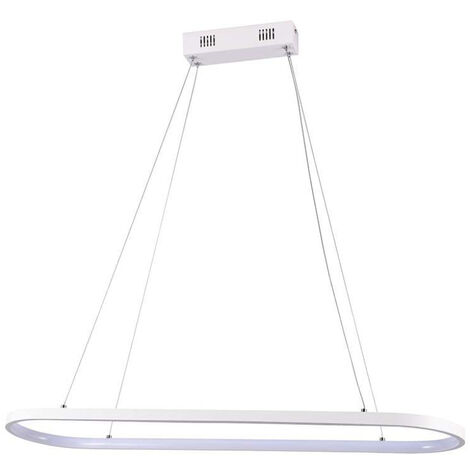 V-TAC Lampadario LED a Sospensione 24W in Metallo Colore Bianco 8020100cm Bianco Naturale