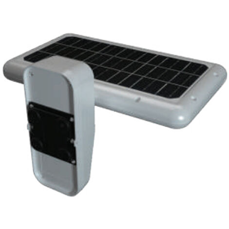 V-TAC Lampada LED Solare 15W Rettangolare, Batteria LFP3.2V CCT Bianco Freddo+Bianco Naturale IP65