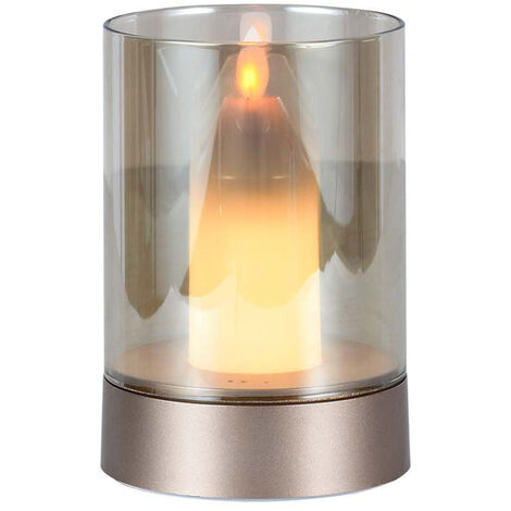 V-TAC Candela LED da Tavolo 2W Batteria 2400mAh Ricaricabile USB Oro Bianco Caldo (1/5)
