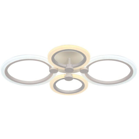 V-TAC Lampadario LED 45W Moderno a Plafone Telecomando CCT 3in1 Colore Bianco (1/5)
