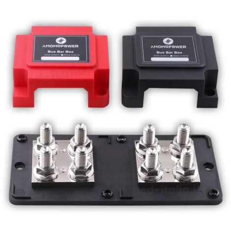 V-TAC Busbar Collegamento Parallelo Batterie Accumulo LV 4x Terminali M10 48V 400A