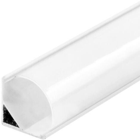 V-TAC Profilo Alluminio Angolare Bianco per Strip LED (Max l: 10,5mm) 2000x15.8mm