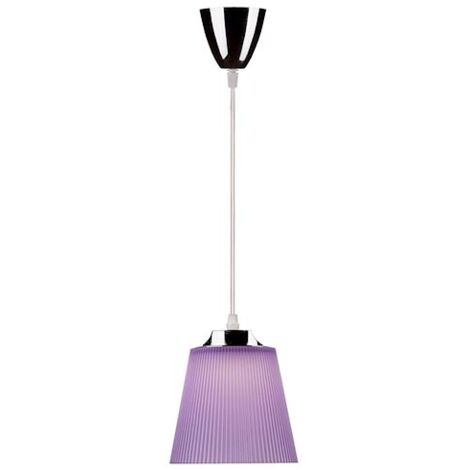 V-TAC Lampadario LED a Campana in Plastica da 5W Colore Viola con Attacco in Metallo Cromato