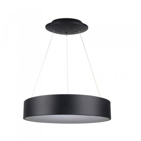 V-TAC VT-32-1-B lampadario led rotondo a sospensione 30W forma circolare anello sospeso luce bianco caldo 3000K dimmerabile nero - SKU 3996 (1/9)