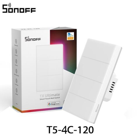 Sonoff TX Ultimate T5-120  Dimensione: 4 Pulsanti