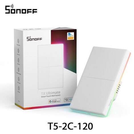Sonoff TX Ultimate T5-120  Dimensione: 2 Pulsanti