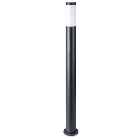 V-TAC VT-838 Portalampada Wall Light da giardino con fissaggio a terra 110cm in acciaio inox colore grigio 1xE27 IP44 - sku 8963