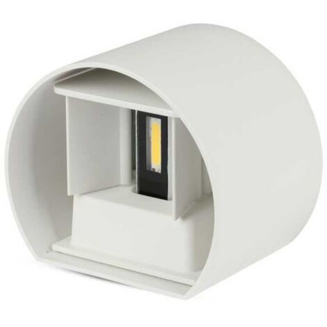 SKU 8218 - Lampada LED Da Muro Arrotondata 7W 110LM/W Fascio Luminoso A 360 Colore Bianco 4000k Ip65