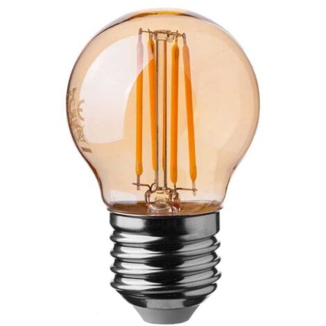 V-TAC Lampadina LED E27 4W G45 Filamento Ambrato Bianco Caldo