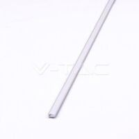 V-TAC Profilo Alluminio Silver per Strip LED (Max l: 12,4mm) Satinato 2000x17.4x7mm