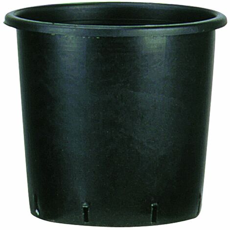 VASO VIVAIO, VASO DA COLTIVAZIONE, VASO IN PLASTICA 9,5 LT 24X24H VASO NERO