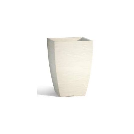 Vaso in resina mod. Aloe quadrato 27X27 cm h 40 viola