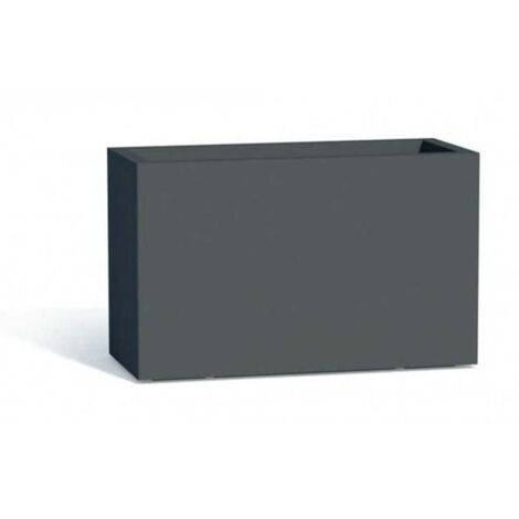 Fioriera in Polimero Monacis Flowerpot Antracite - Cm 80X35X50 H