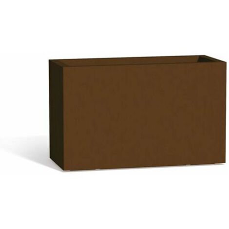 Fioriera in Polimero Monacis Flowerpot cm 80X35 h 50 Marrone