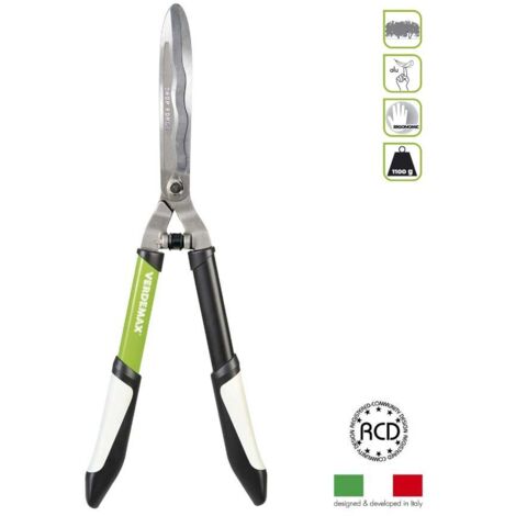 Tagliasiepi Forgiato Professionale – lame ondulate, lunghezza 23 cm (1/2)