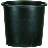 VASO VIVAIO, VASO DA COLTIVAZIONE, VASO IN PLASTICA 9,5 LT 24X24H VASO NERO