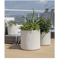 VASO CILINDRO RIGATO CITY VARI COLORI - LINEA VASAR BY TELCOM - Colore: Bianco Perla