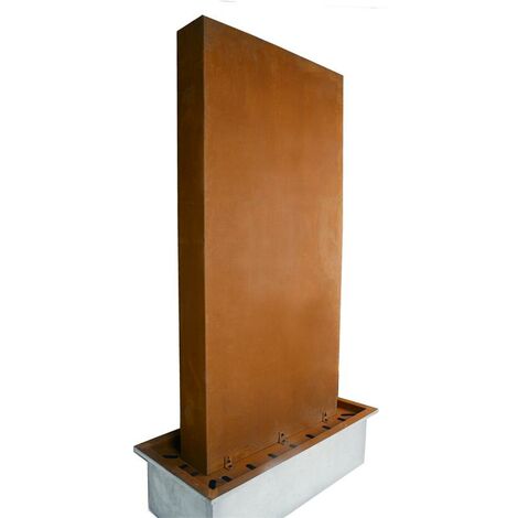 Fontaine sur table d'eau en aluminium ou acier corten