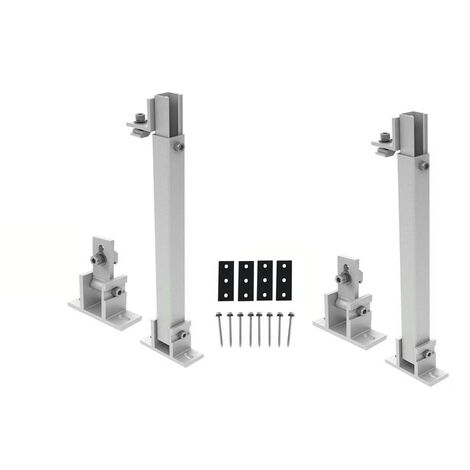 Support de montage pour panneau solaire photovoltaïque Toit plat ajustable (1/4)