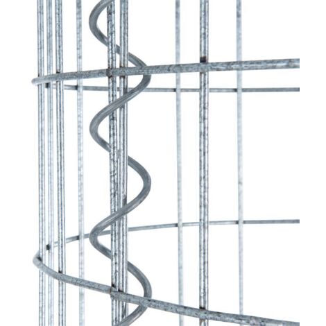 Spirale Pour Gabions - Connecteur Métal Galvanisé 4 Mm - 80 Cm Ou 100 Cm - Montage Facile Sans Outils - 3