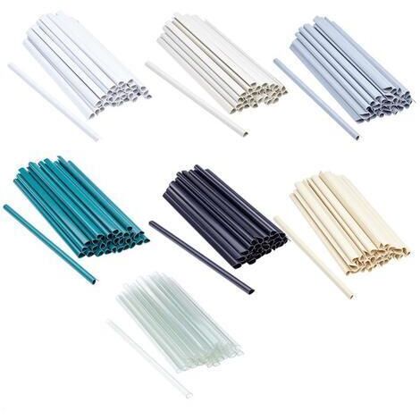 Clips de fixation pour PVC bandes de protection 30x 7 couleurs Anthrazit (1/5)